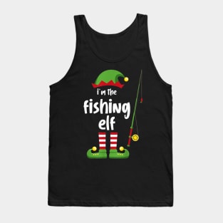 I'm The Fishing Elf Family Matching Group Christmas Gift Tank Top